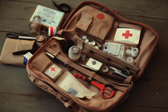 医疗包工具绷带摄影图19