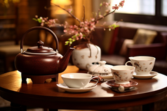 复古精美陶瓷茶具摄影图11