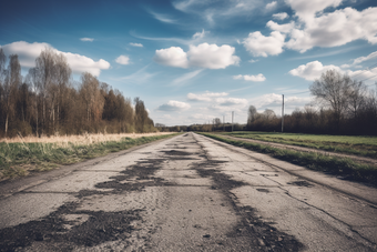 郊外的公路风景乡下