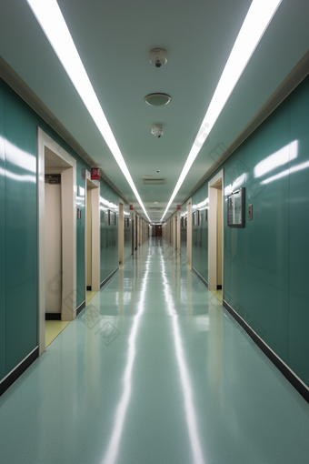 干净的医院走廊整洁患者