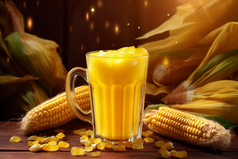 新鲜的玉米汁摄影图41