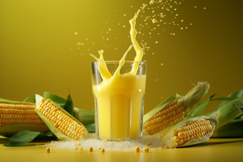 新鲜的玉米汁食物营养