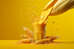 新鲜的玉米汁摄影图11