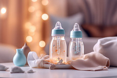 婴儿奶瓶特写摄影图46