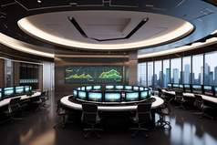 证券交易所大厅摄影图40