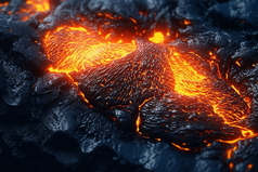火山爆发岩浆摄影图9