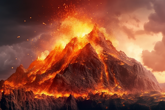 火山爆发岩浆摄影图20