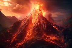 火山爆发岩浆摄影图29