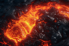 火山爆发岩浆摄影图6