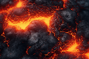 火山爆发<strong>岩浆</strong>摄影图3