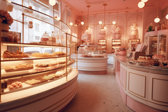 小镇蛋糕甜品店摄影图37