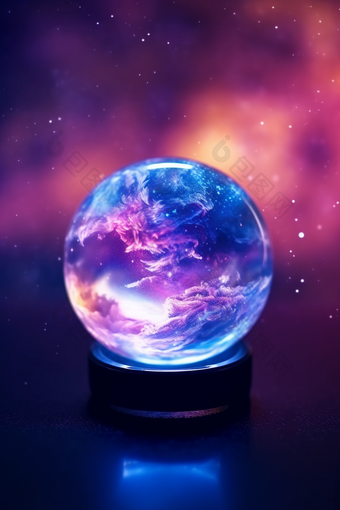玻璃银河水晶球摄影图24