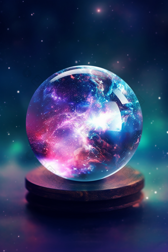 玻璃银河水晶球明亮玻璃球