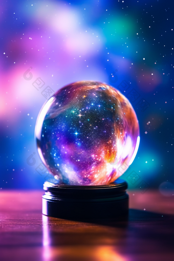 玻璃银河水晶球美丽玻璃球