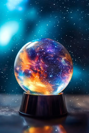 玻璃银河水晶球摄影图34