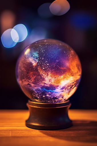 玻璃银河水晶球摄影图30