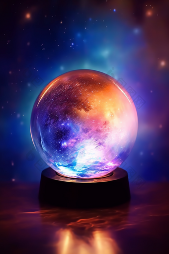 玻璃银河水晶球光明亮