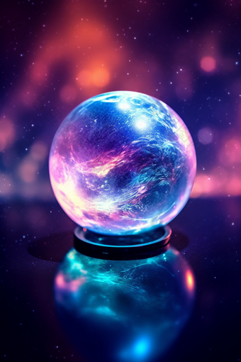 玻璃银河水晶球摄影图13