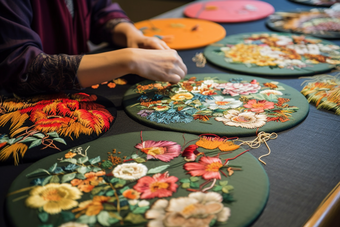 中国手工刺绣纺织厂技术