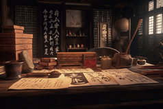 中国古代书房摄影图11