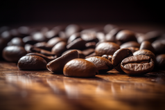 桌上的咖啡豆摄影图8