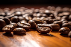 桌上的咖啡豆摄影图12