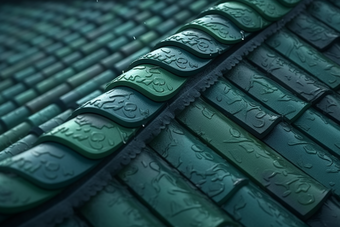 中式传统江南瓦片屋顶摄影图15