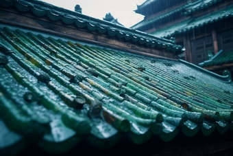 中式传统<strong>江南</strong>瓦片屋顶摄影图21