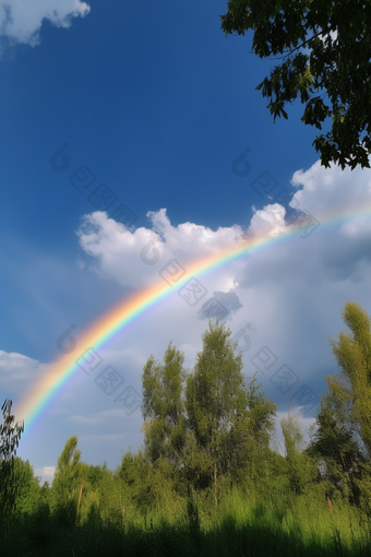 天空中的彩虹雨过天晴<strong>晴朗</strong>