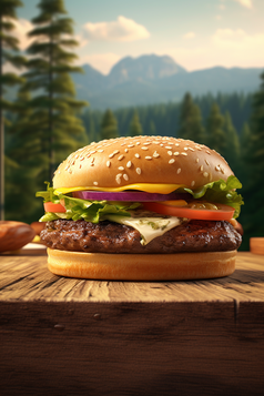 快餐汉堡产品特写摄影图16