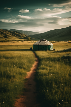 草原上的蒙古包竖图摄影图29