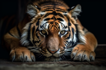 森林里的老虎<strong>动物世界</strong>和谐
