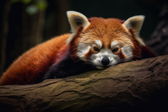 动物红色小熊猫活动摄影图28