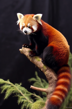 动物红色小熊猫活动摄影图14