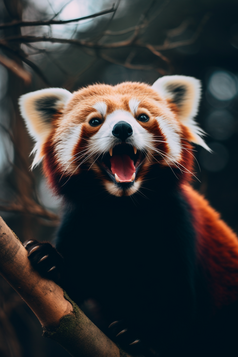 动物红色小熊猫活动摄影图21