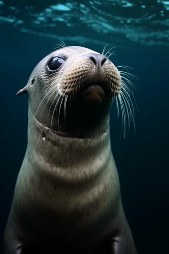 水族馆里的海狮可爱野生动物