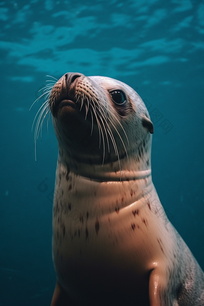 水族馆里的海狮可爱爬行动物