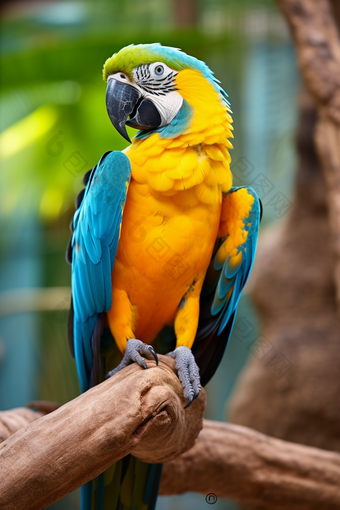 热带雨林里的鹦鹉动物世界动物