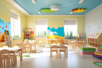 幼儿园教室室内环境吊灯