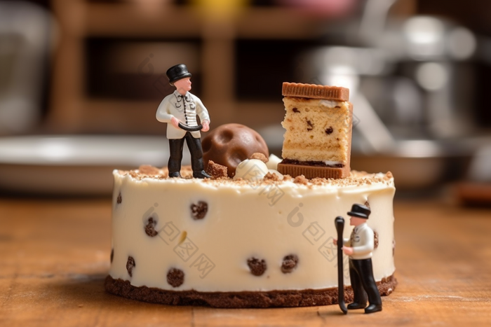 微缩甜点与蛋糕师摄影图24