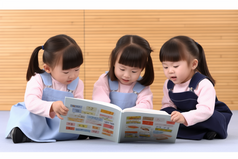 看书阅读的孩子摄影图2
