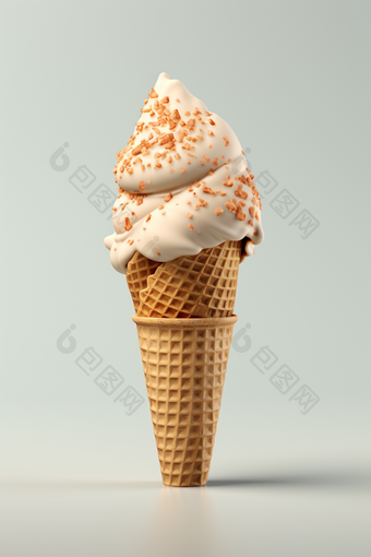 冰淇淋甜筒夏天清凉