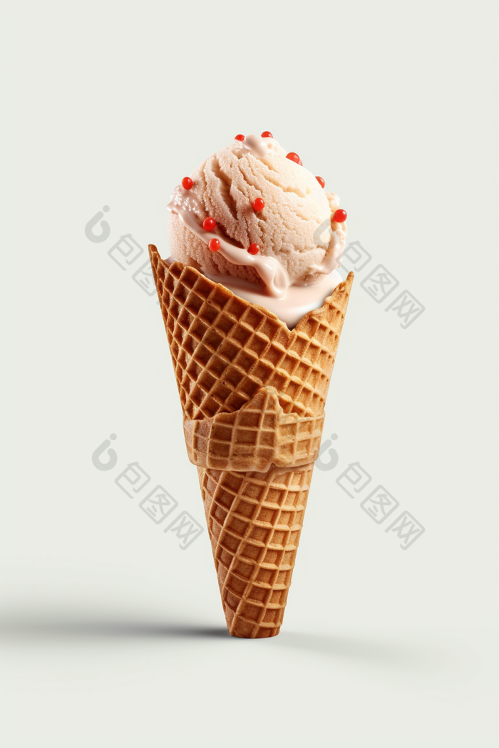 冰淇淋甜筒夏天美食