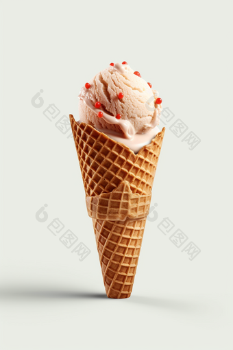<strong>冰淇淋甜筒</strong>夏天美食