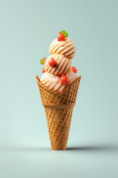 冰淇淋甜筒摄影图9