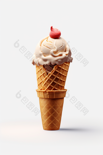<strong>冰淇淋甜筒</strong>夏季美食
