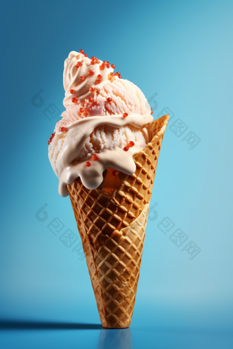 冰淇淋甜筒夏季清凉