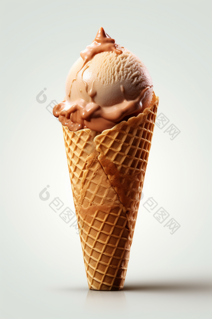 冰淇淋甜筒夏季好吃