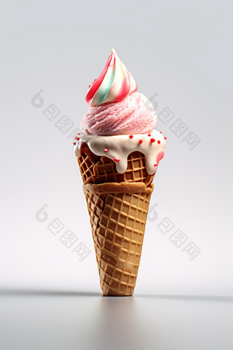 冰淇淋甜筒雪糕夏季