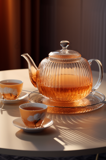 桌子上的红茶泡<strong>中国传统</strong>
